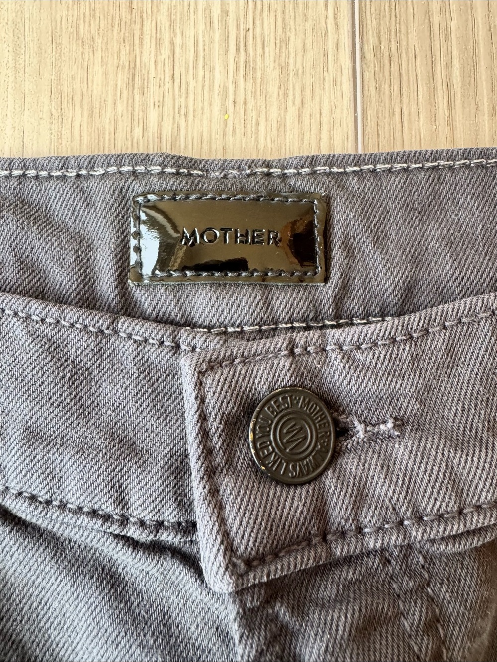 MOTHER The Dodger Ankle Washed Black Relaxed Straight Jeans 28 EUC - Picture 6 of 15